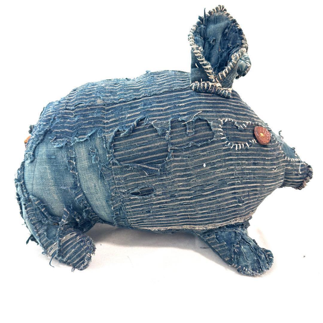 古生地 豚の置物 アンティーク ビンテージ vintage pig 刺し子