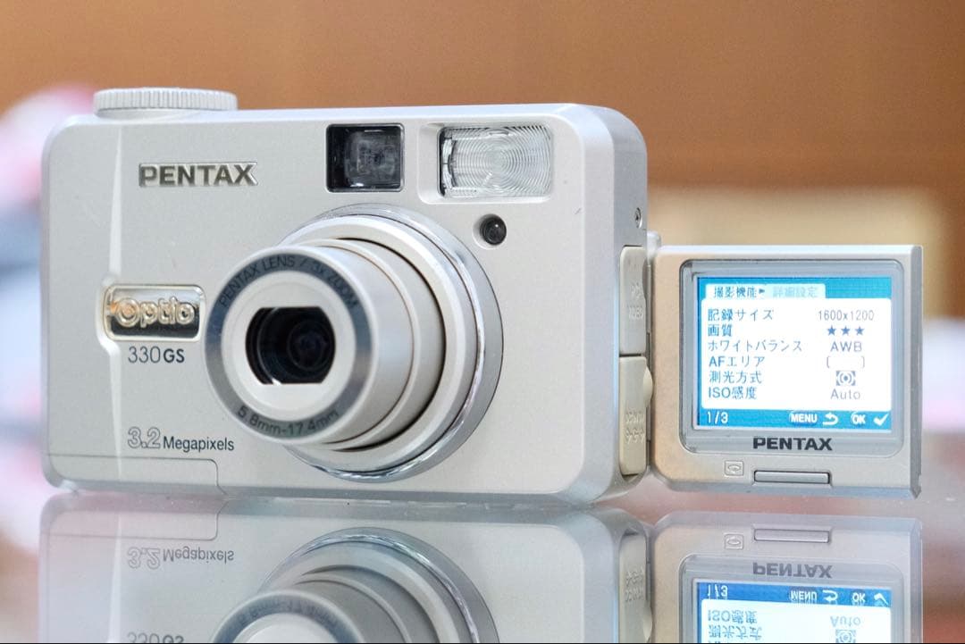 名機 動作品 平成レトロ Y2K PENTAX Optio 330GS 自撮り