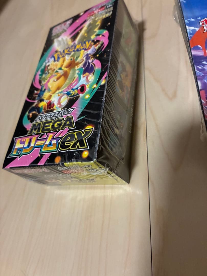 ニンジャスピナーシュリンク付き.メガドリームex シュリンク付き各1ボックス。