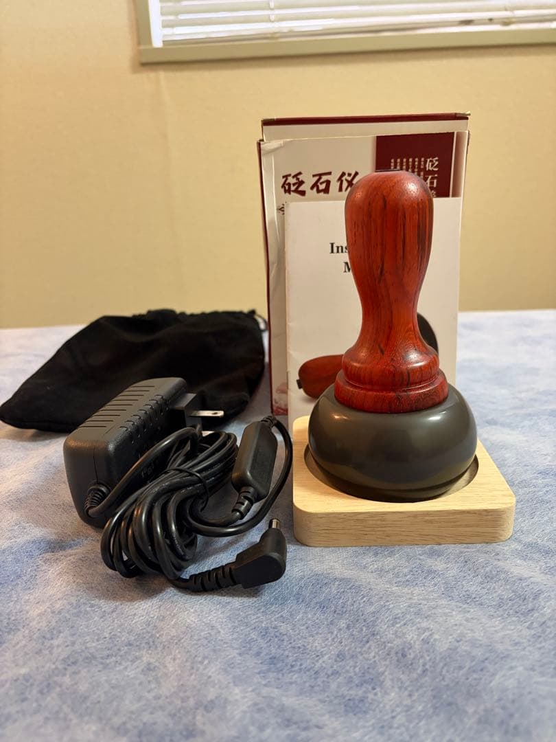 ホットストーンセラピー　ベン石温熱器　箱付き／遠赤外線温熱ケア／動作確認済