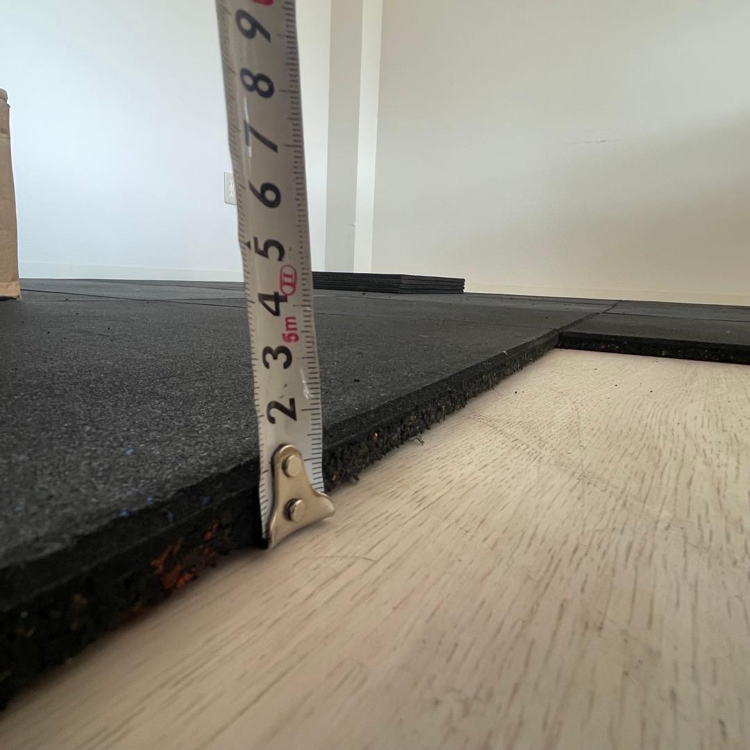 【5枚】トレーニングゴムマット 50cmx50cm×1.5cm