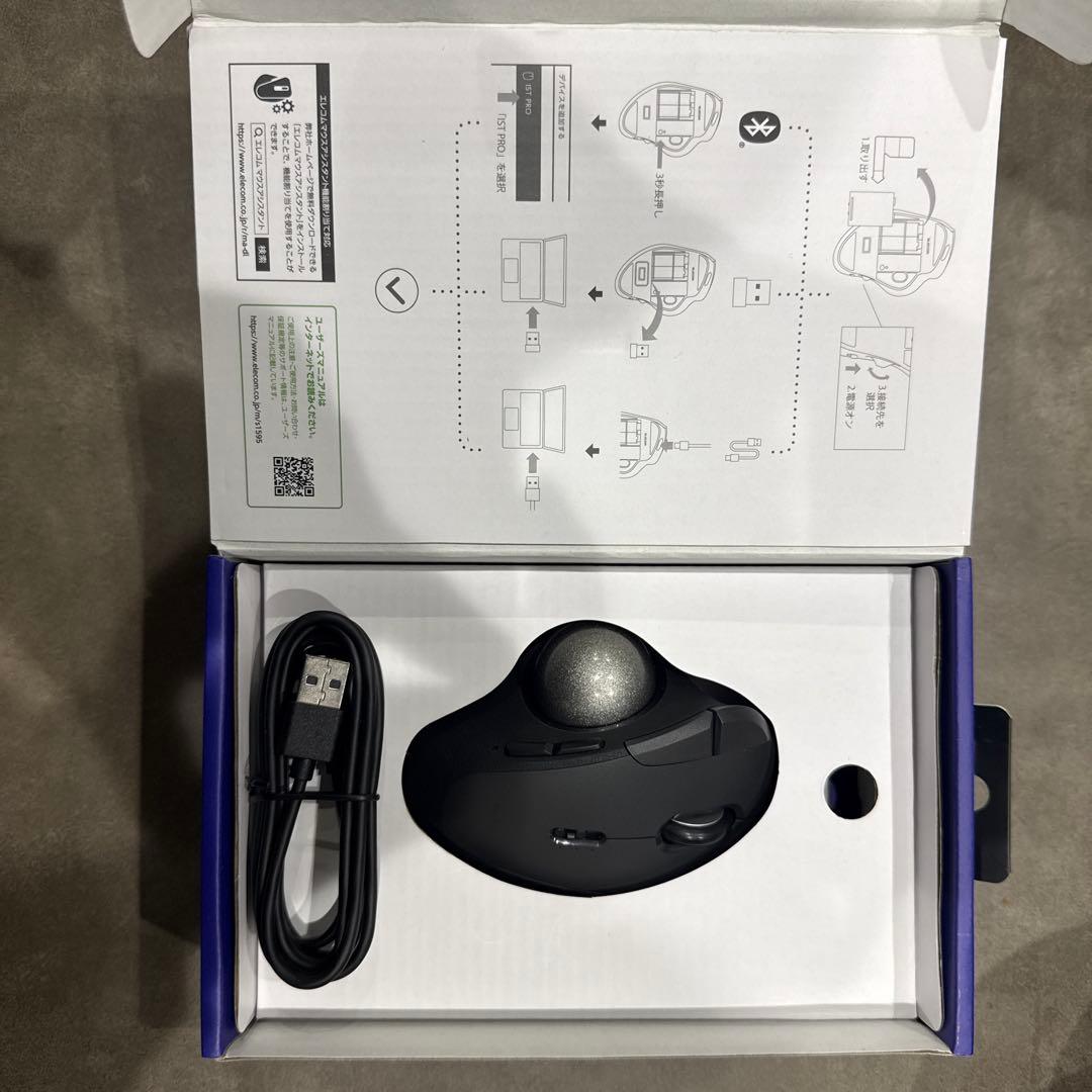 ELECOM ワイヤレストラックボールマウス M-IPT10MRSBK