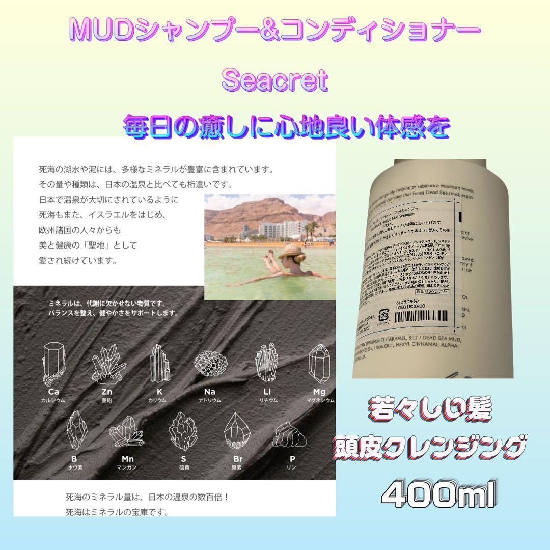J*e様 MUDシャンプー&コンディショナーセット/ 死海のミネラル/シークレッ