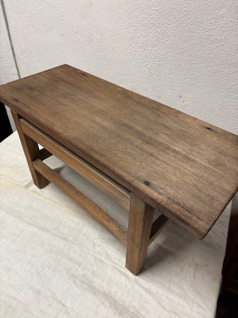 木製シンプル座卓・ちゃぶ台　昭和レトロ　古家具　古道具