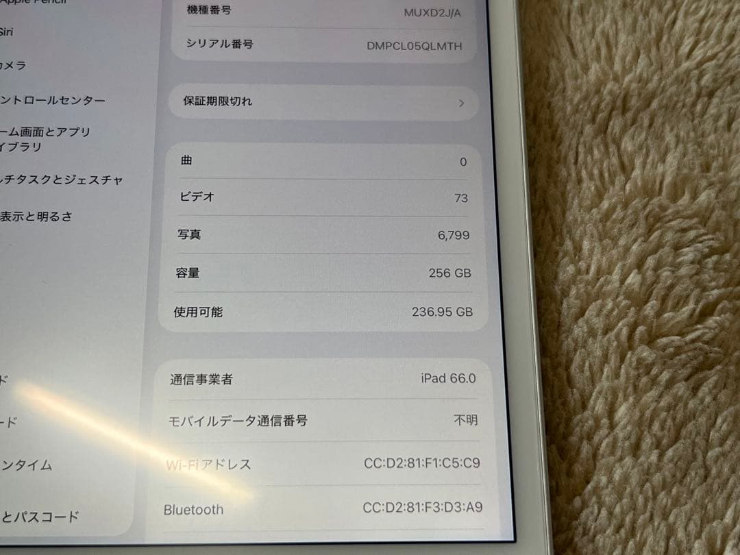 【動作確認済】Apple iPad mini5 Wi-Fi+Cellular
