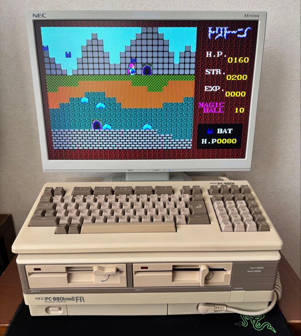 PC-8801mkIIFR セット メンテナンス 動作品