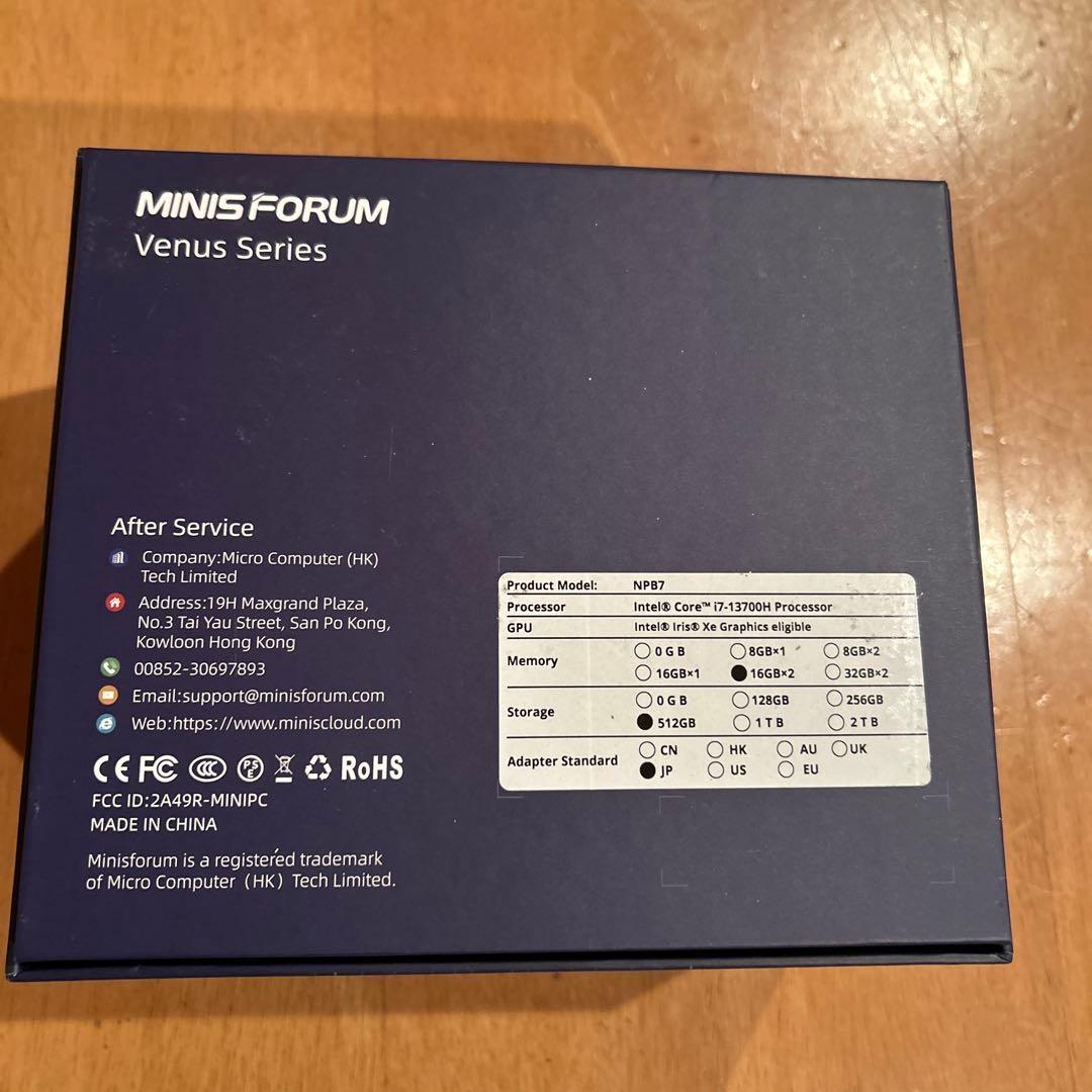 ミニPC MINISFORUM Venus Series