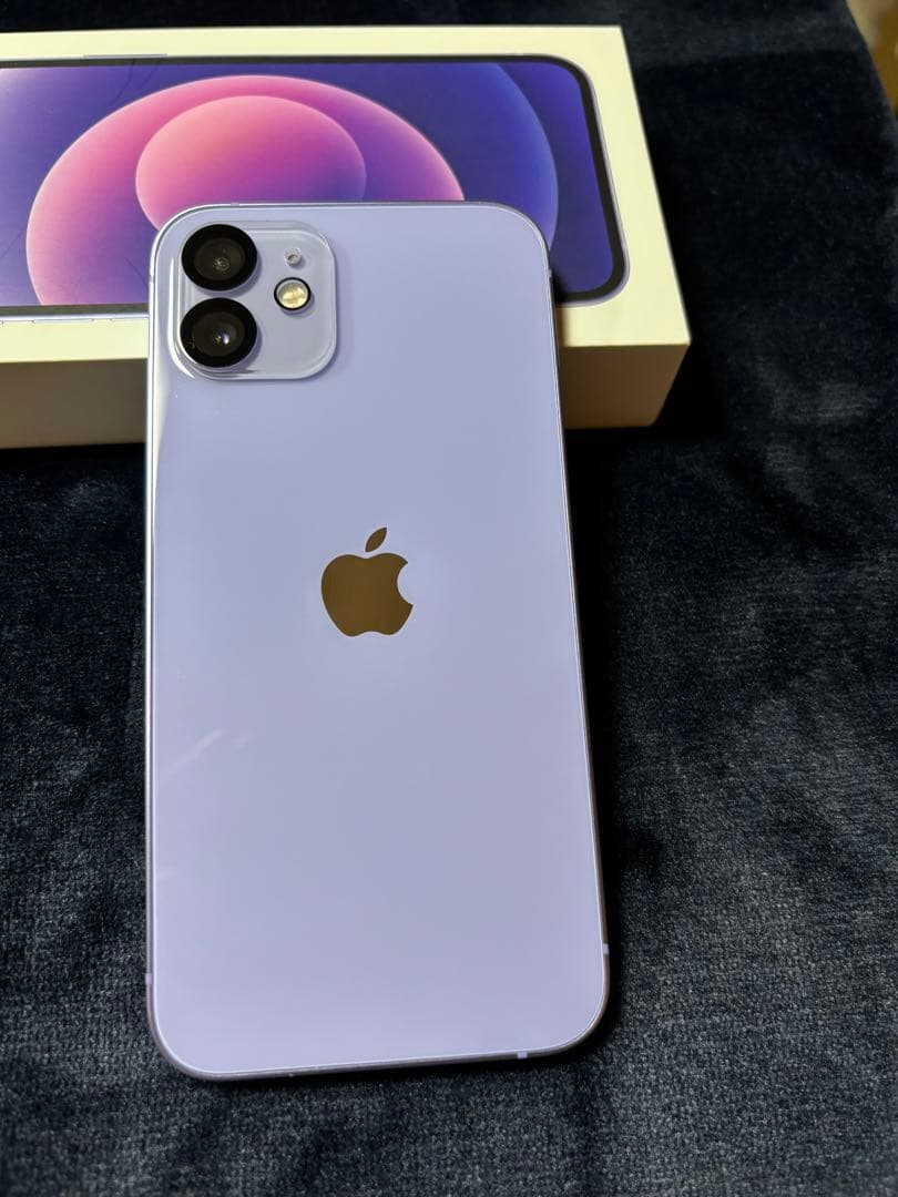 iPhone12 128GB パープル SIMフリー 本体 バッテリー74%