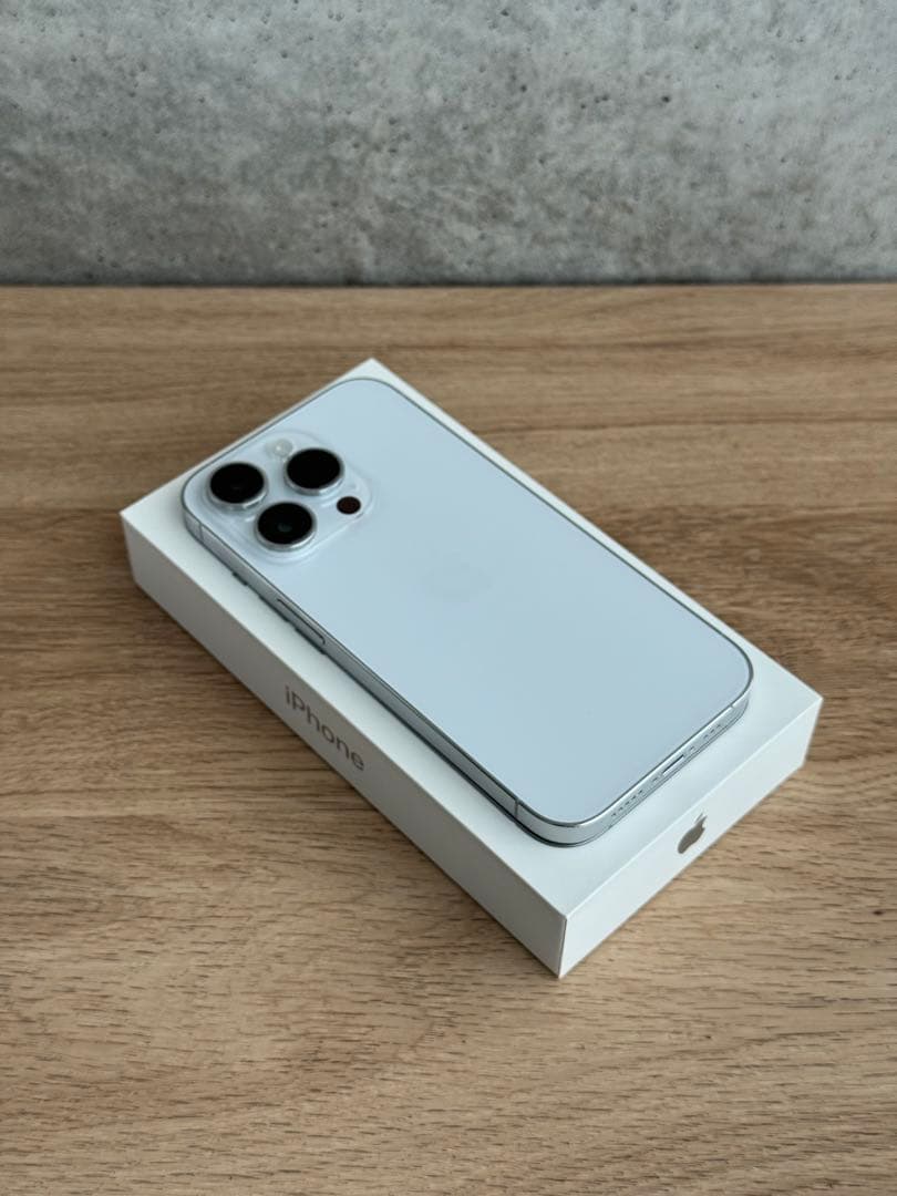 【美品】iPhone 14 Pro 256GB シルバー｜画面無傷｜箱あり