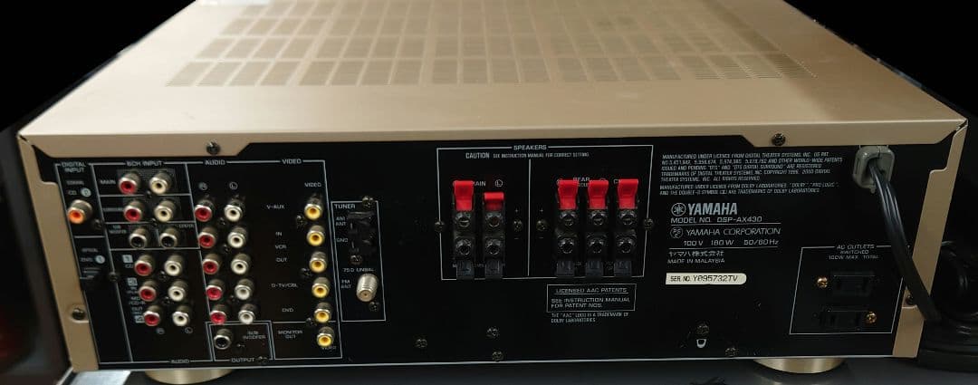 ■■【リモコン付】YAMAHA 　DSP-AX430 AVアンプ