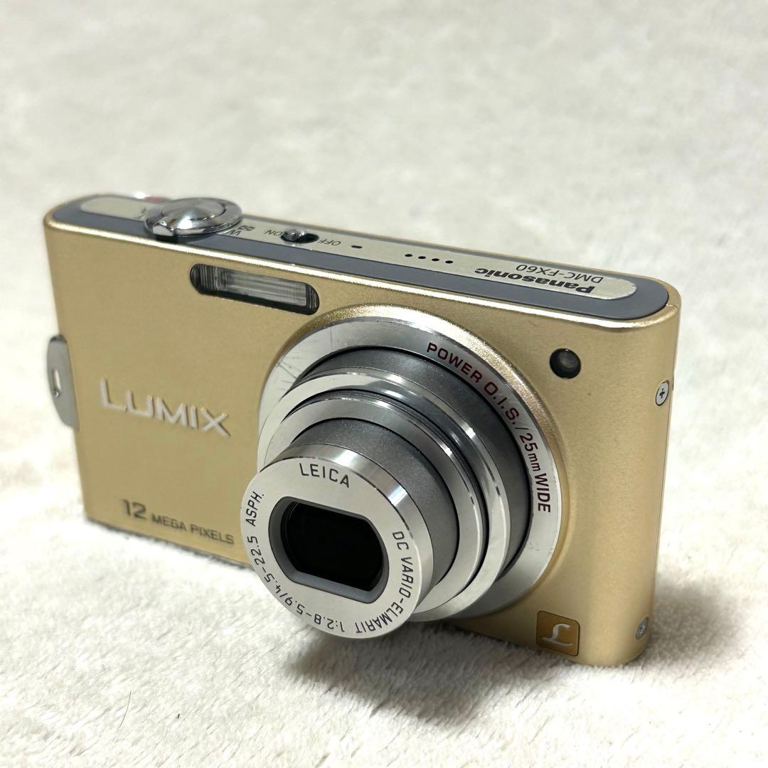 【極美品 動作確認済】パナソニック LUMIX DMC-FX60 ゴールド