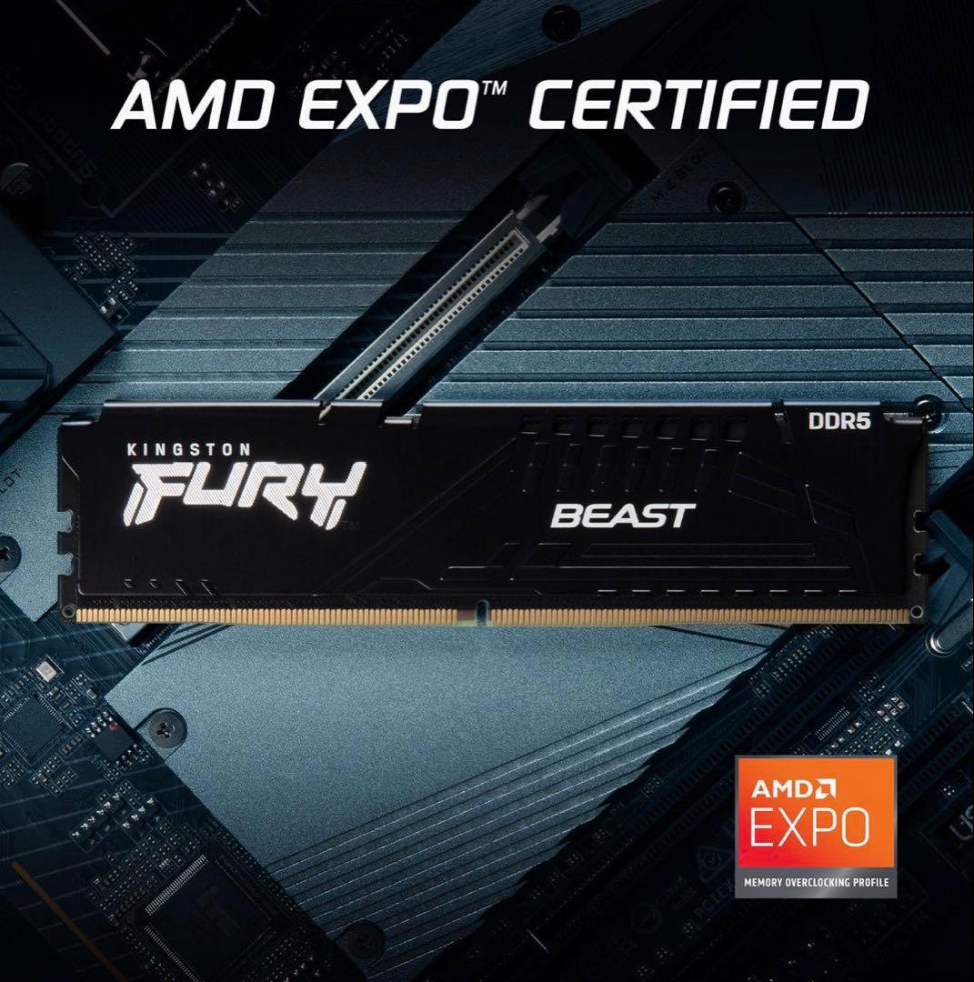 メモリー Kingston FURY Beast DDR5 16GB 6000MT/s