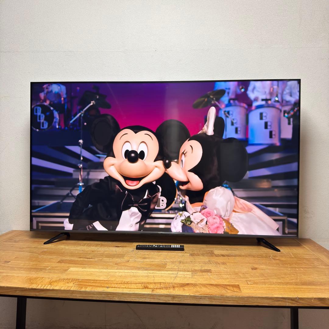 TCL 50V型 4K 液晶テレビ 50C655 量子ドット　動画配信アプリ搭載