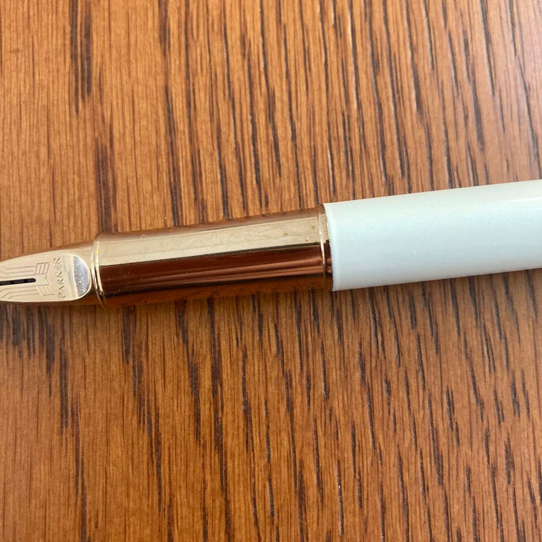 【美品】パーカーParker 万年筆 ソネットパールCT 18K (F)