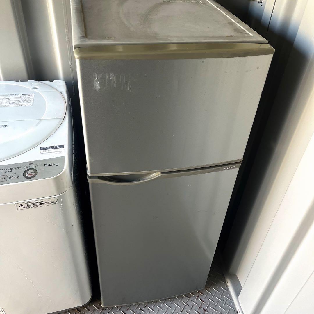 238取付無料！完動品！高性能シャープスタイリッシュシルバー冷蔵庫6kg洗濯機！