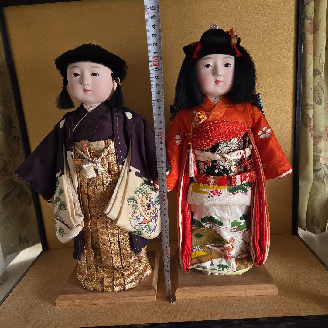 市松人形・ペア・梱包なし・手渡し