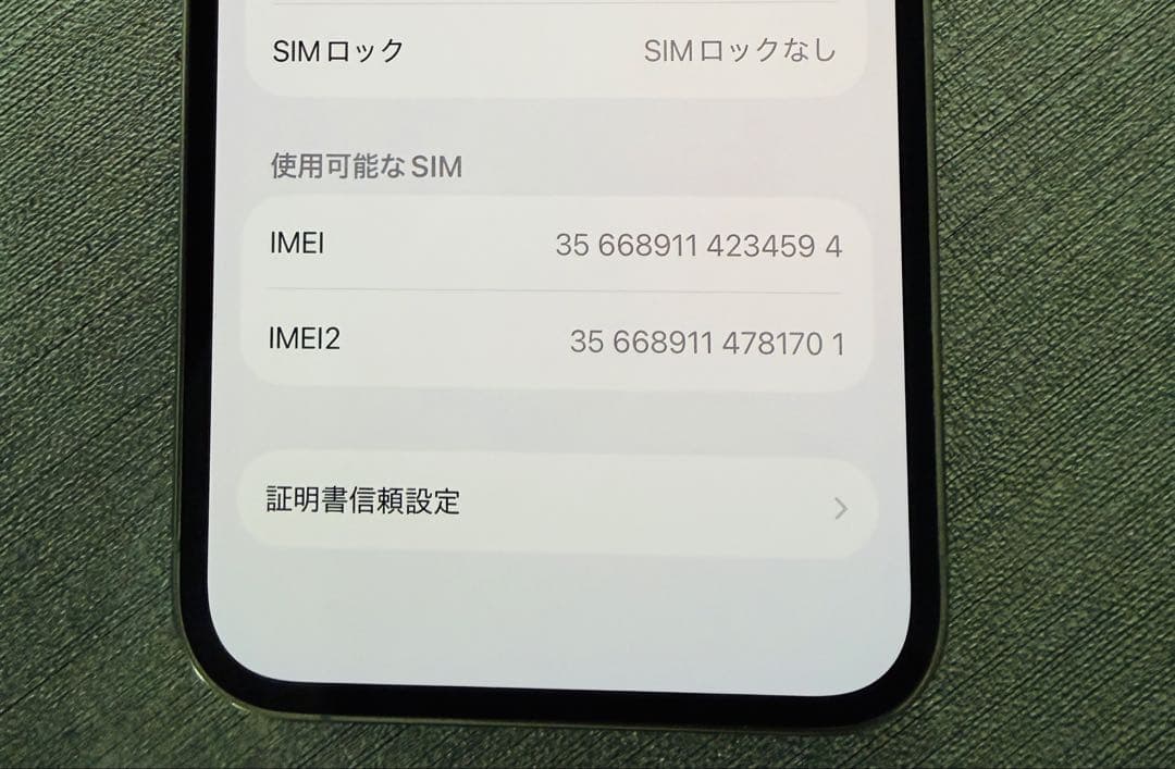 Apple iPhone 12Pro 256GB SIMフリー　未使用ケーブル
