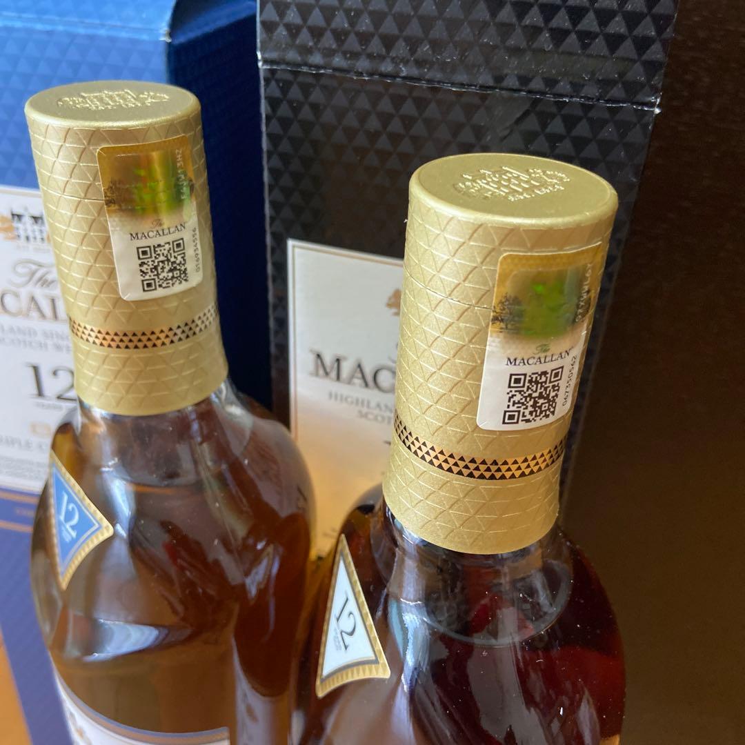 2本セットマッカラン12年　シェリーオークカスク　トリプルカスク　700ml