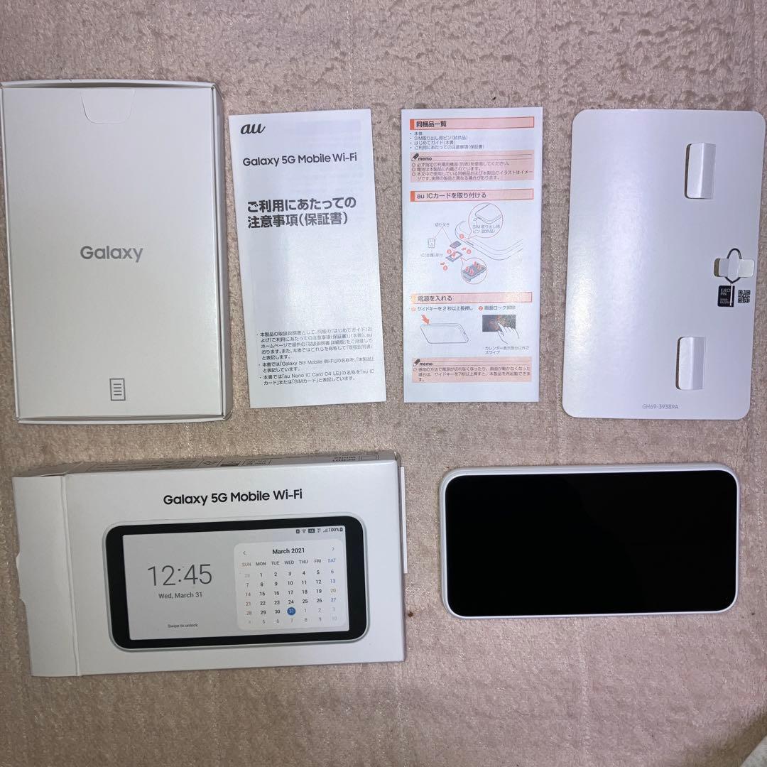 【美品】Galaxy 5G Mobile Wi-Fi　SCR01