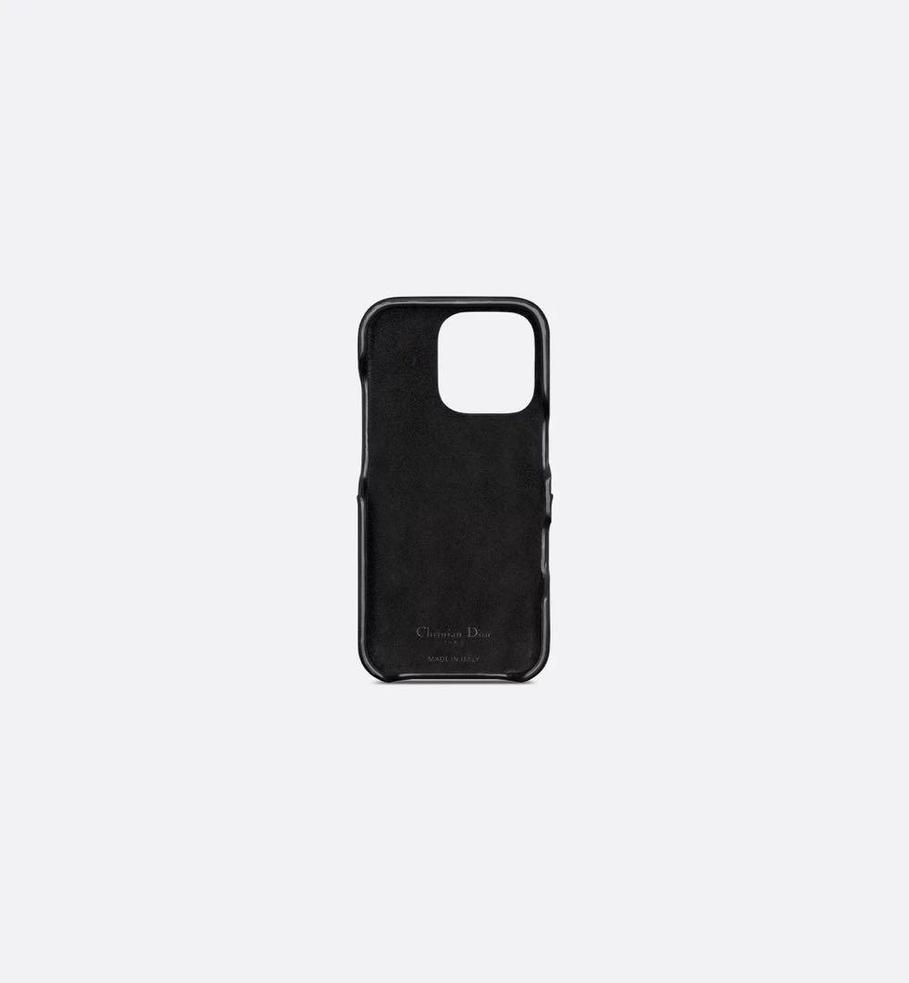 DIOR カナージュiPhoneケース　15Pro レディディオール　ブラック
