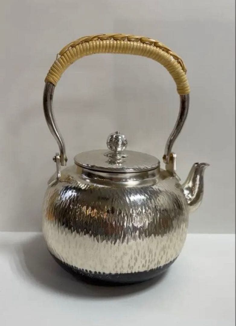 新品　銅瓶　石目模様　湯沸　ヤカン　茶器