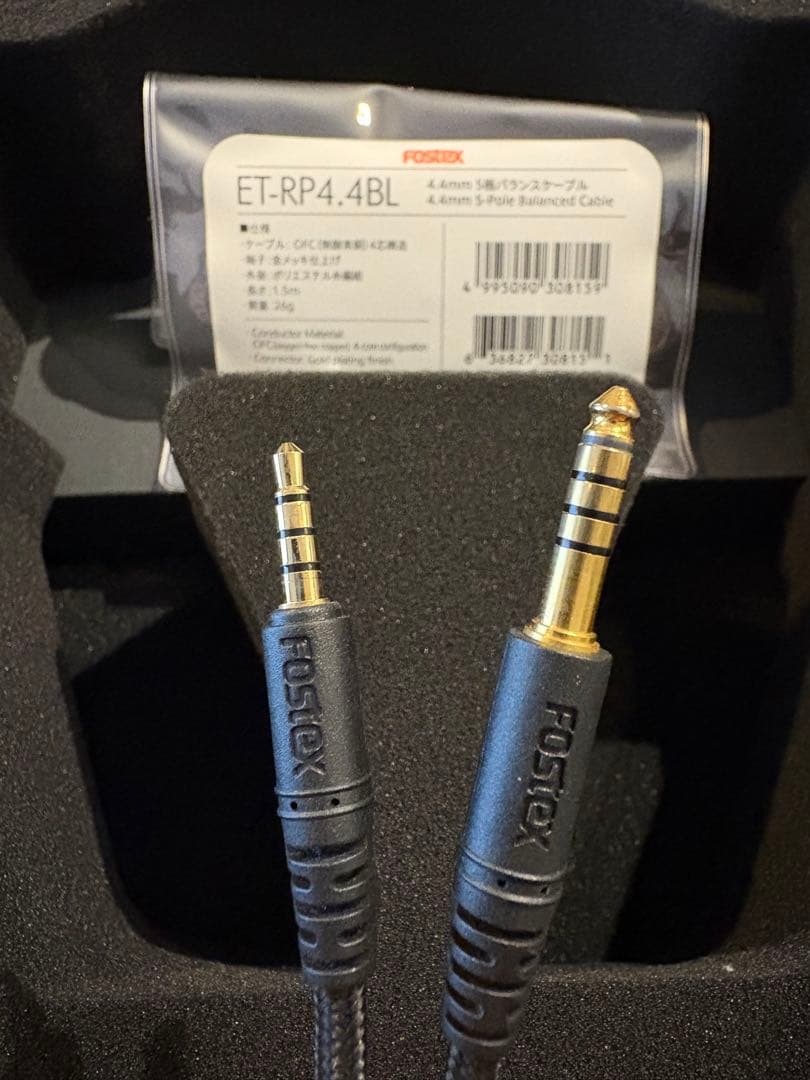 FOSTEX T60RP 純正4.4mmバランスケーブル付
