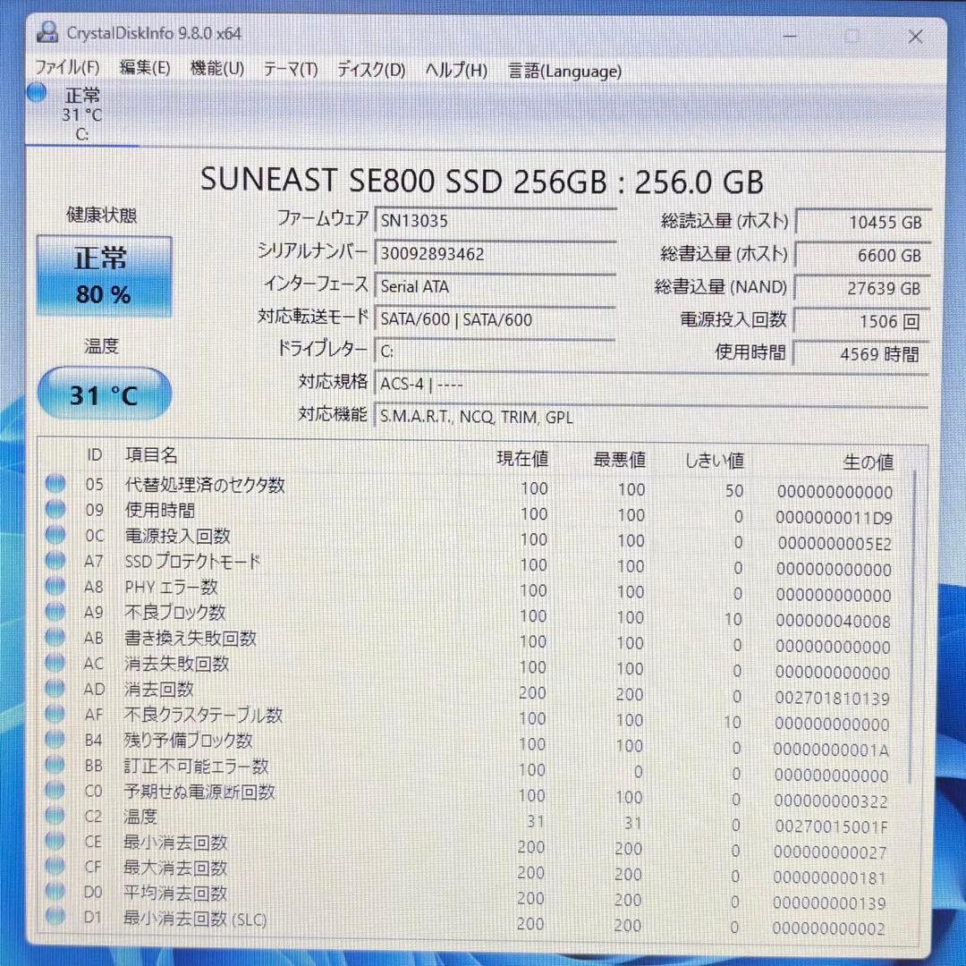 【訳あり】Lenovo Ideapad 320【Win11/8GB/256GB】