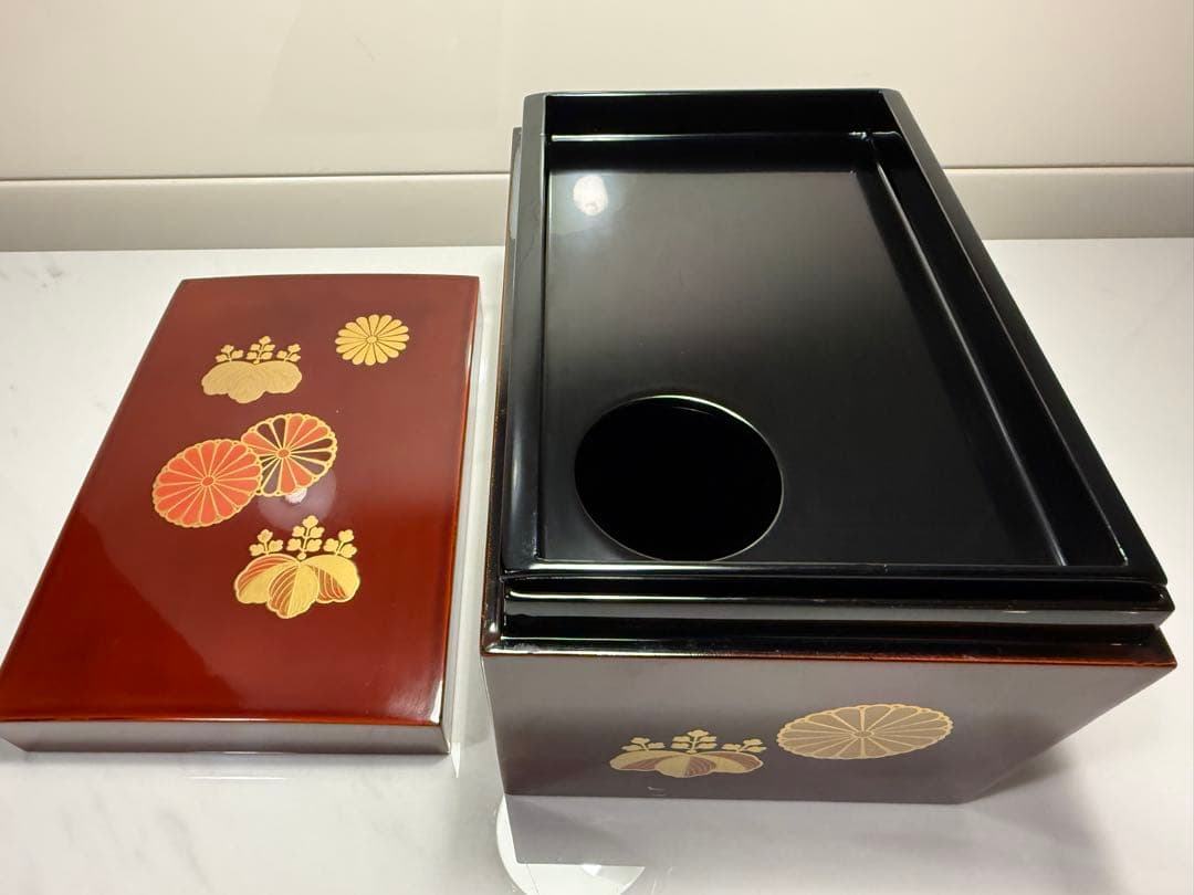 蒔絵 茶道具揃い 茶箱セット 茶碗 振出 茶筅筒 棗 羽箒付