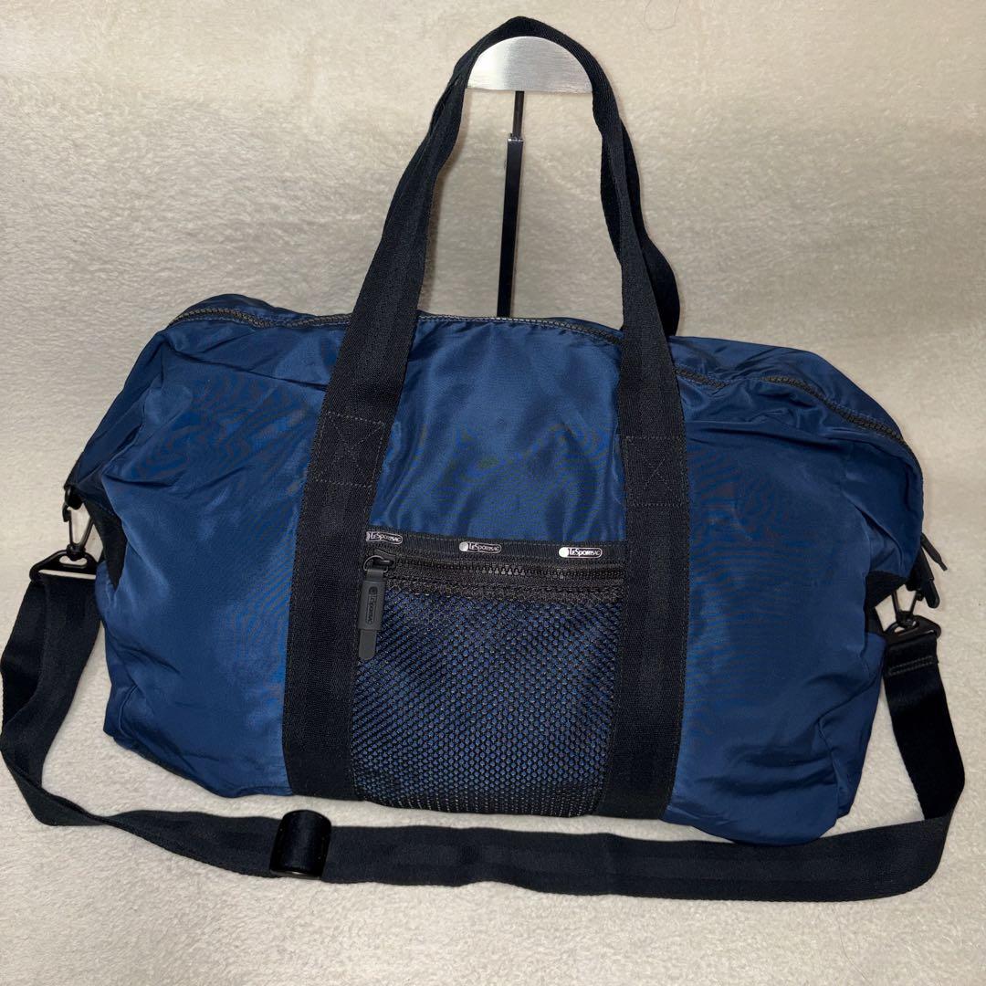 【美品】レスポートサック　パッカブルウィークエンダー　ボストンバッグ　ネイビー