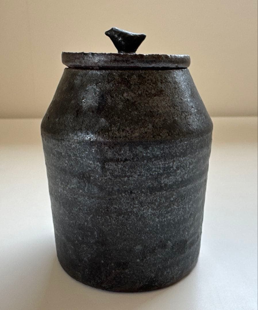 原田七重　小鳥　シュガーポット　茶箱　お棗