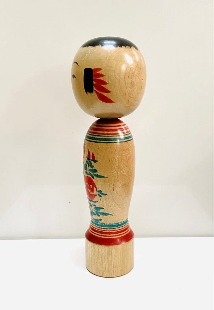 中古 こけし 伝統 木製 日本 人形 水戸寛 コレクション Q 希少　美術品