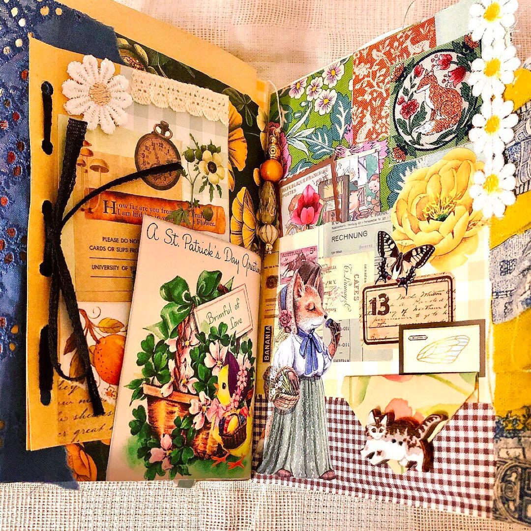 ジャンクジャーナル雑記帳 箱付き おすそ分けファイル junkjournal