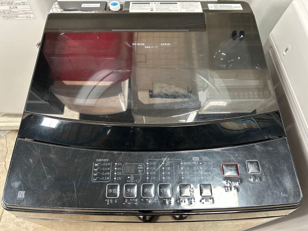 名古屋市内無料配送70★ニトリ NTR60BKN 6kg洗濯機 中古動作品