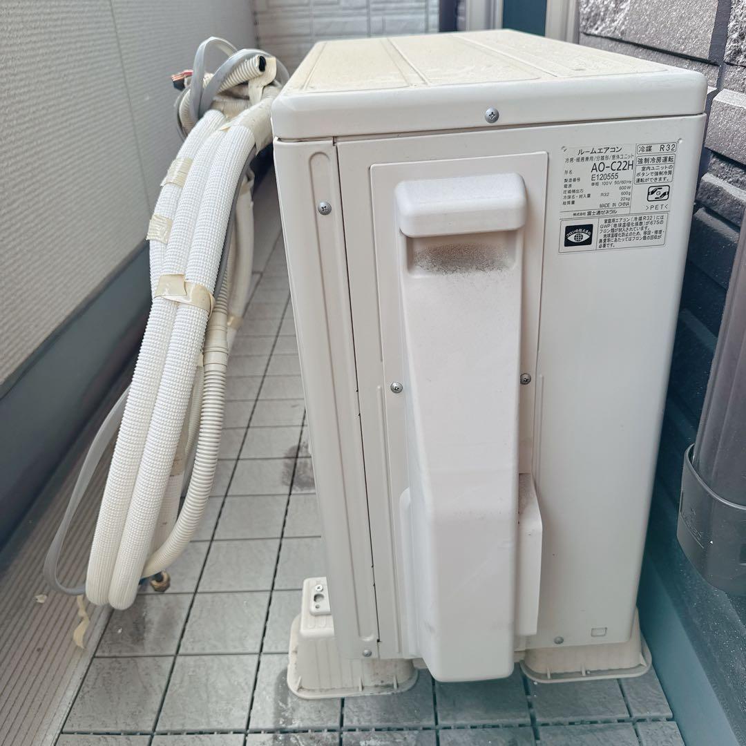 富士通 ノクリア エアコン 室内機+室外機+リモコンセット売り 2019年製