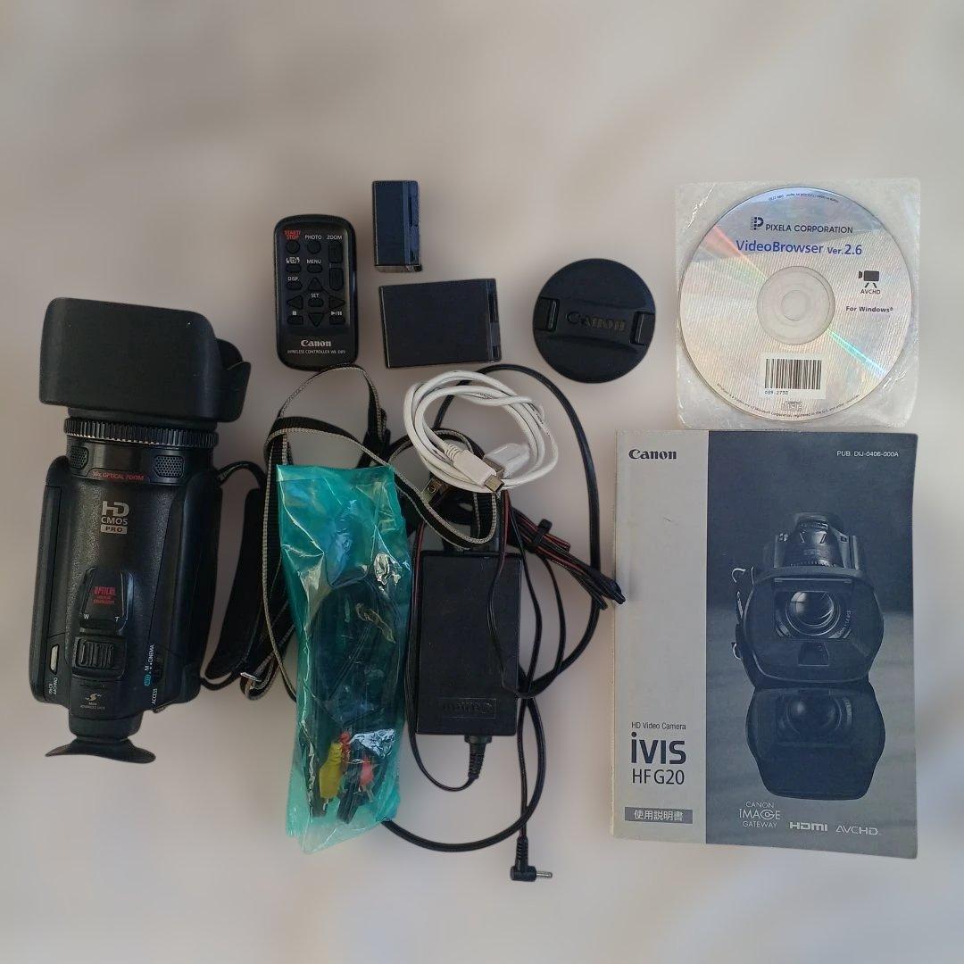Canon iVIS HF G20 光学10倍ズーム 内蔵32GB 欠品なし