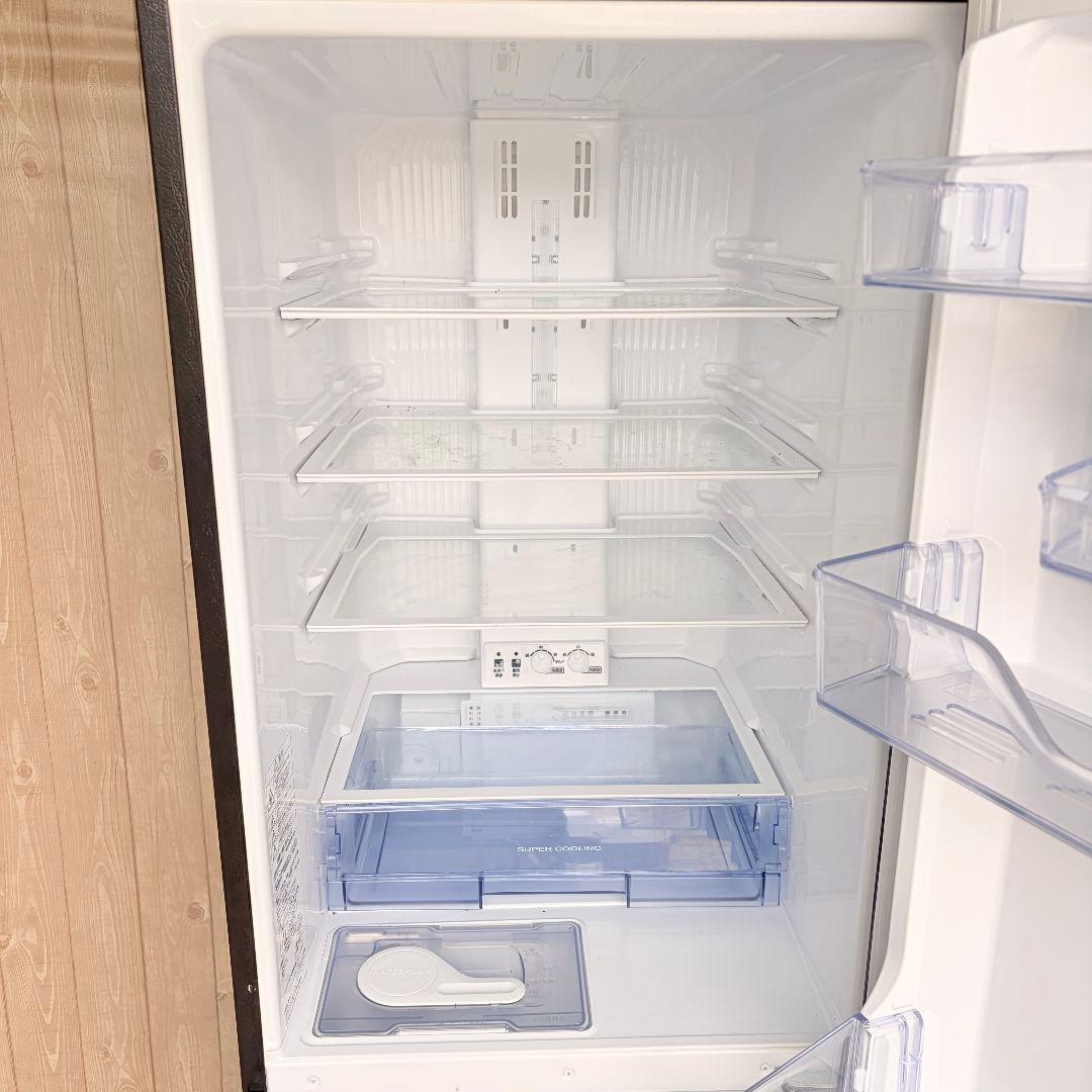 配送設置無料！純正三菱・グロッシーブラウンスタイリッシュおしゃれ冷蔵庫！美品！