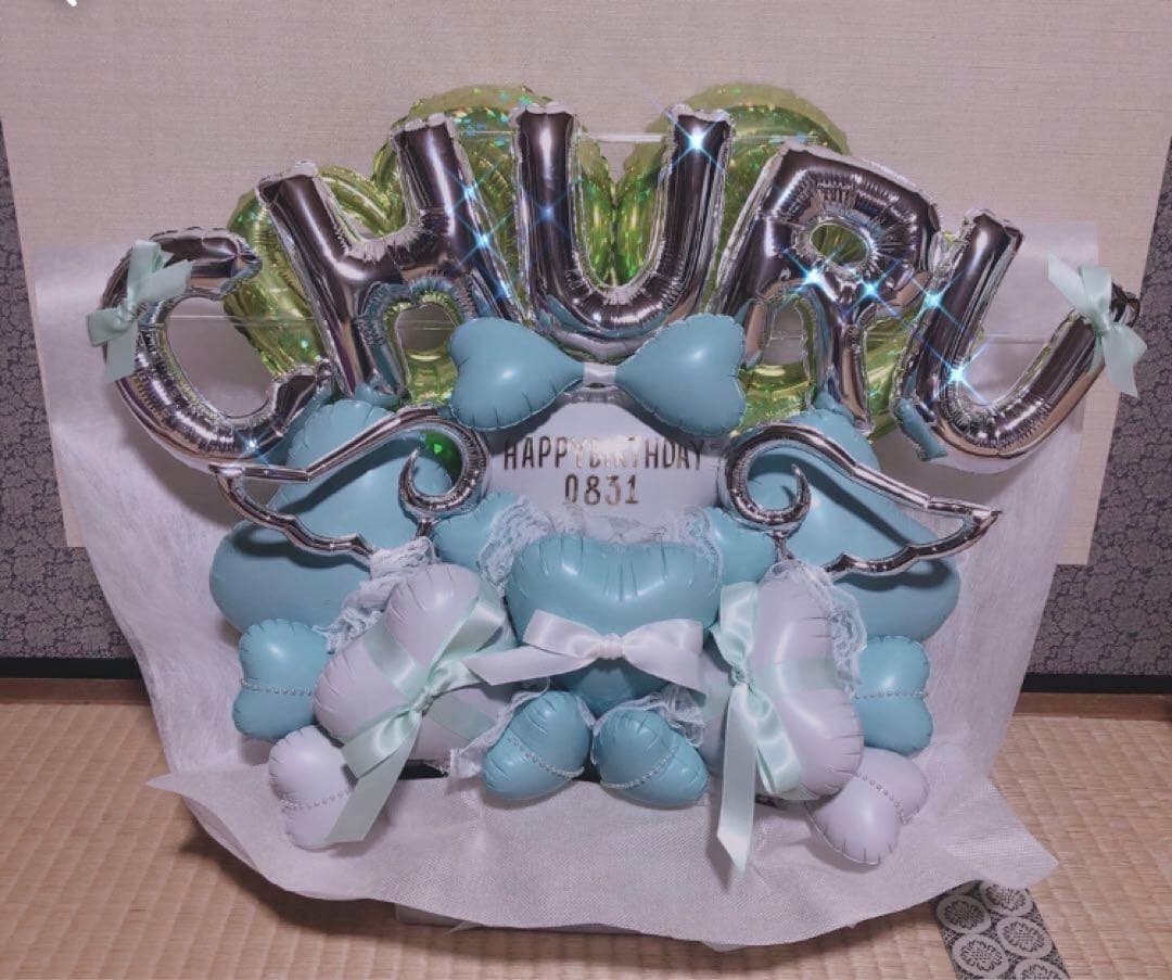 バルーンギフト　バルーンアレンジ  生誕祭　ミーグリ　握手会　推し活　卒業