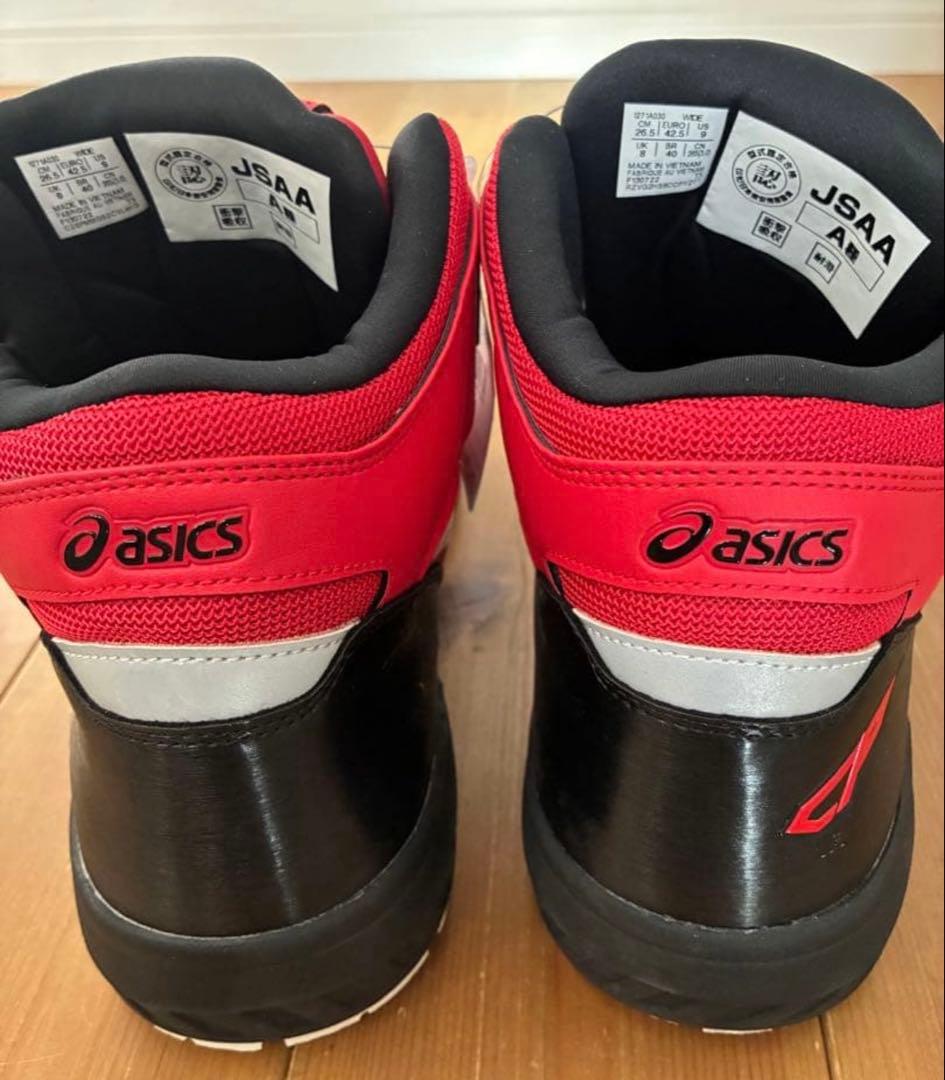 新品　ウィンジョブCP304 BOA クラシックレッド　asics 安全口