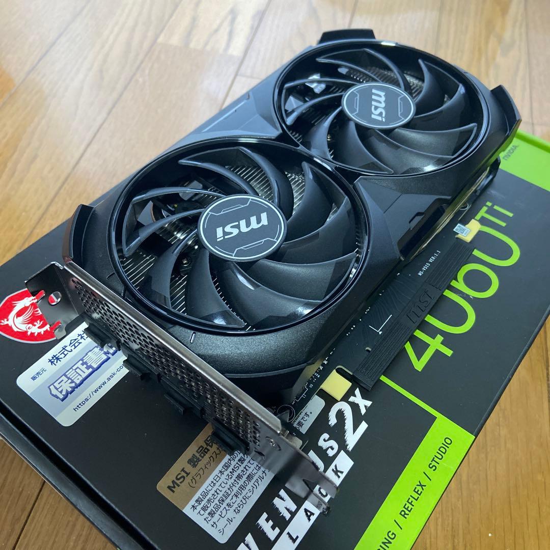 グラフィックボード・グラボ・ビデオカード MSI GeForce RTX 4060 Ti Ventus 2X OC