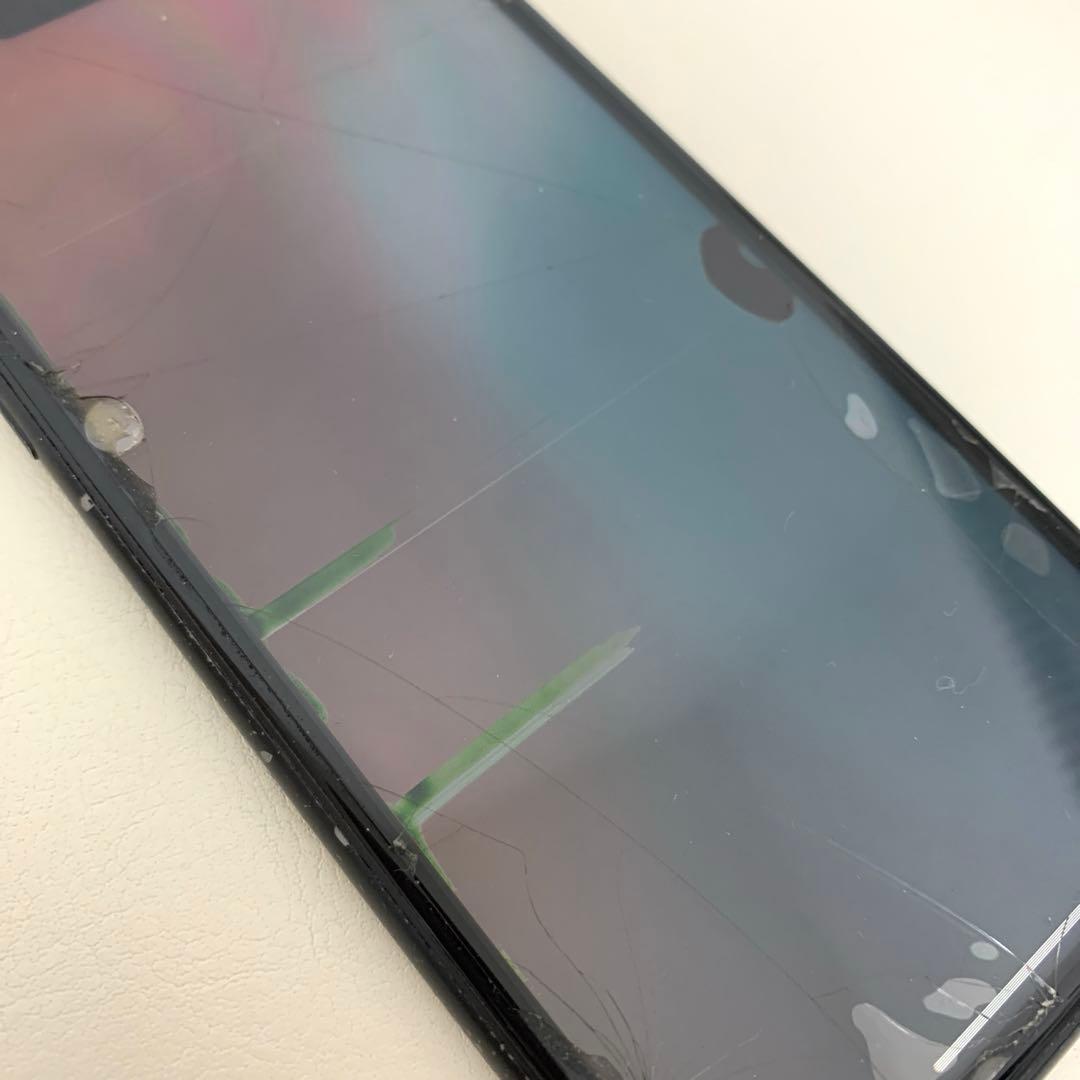 (*)様 【ジャンク品】iPhone XR ブラック 64GB画面背面割れあり