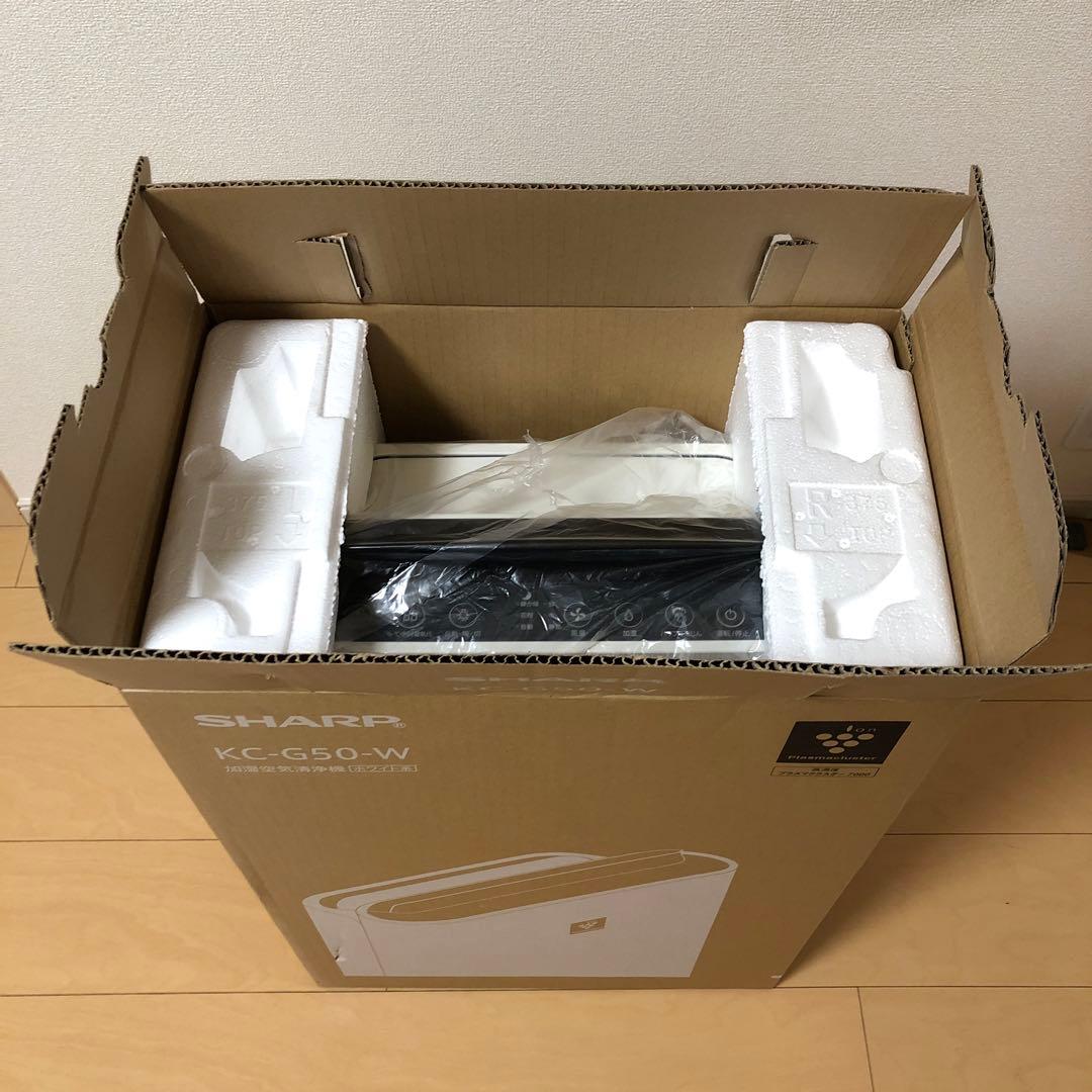 シャープ 空気清浄機 ホワイト PM2.5対応KC-G50 2018年製