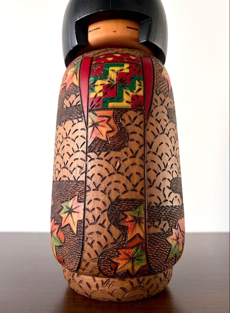 小林 伊之介 Inosuke 創作 こけし kokeshi 人形 紅葉 伊之助