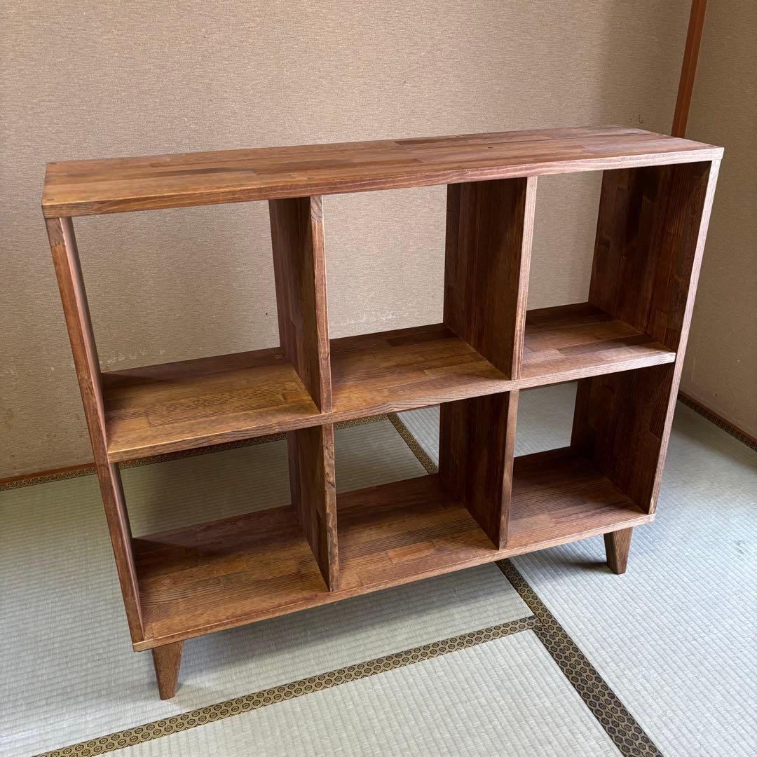 ハンドメイド　脚付き本棚・オープンシェルフ　オーダー受け付けます