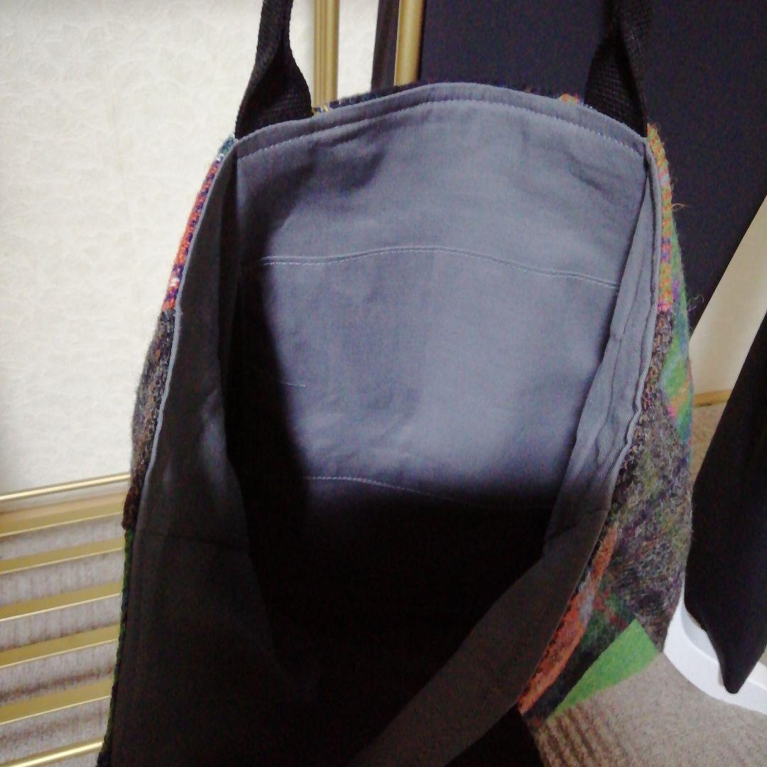 Harris Tweedのパッチワークトートバッグ