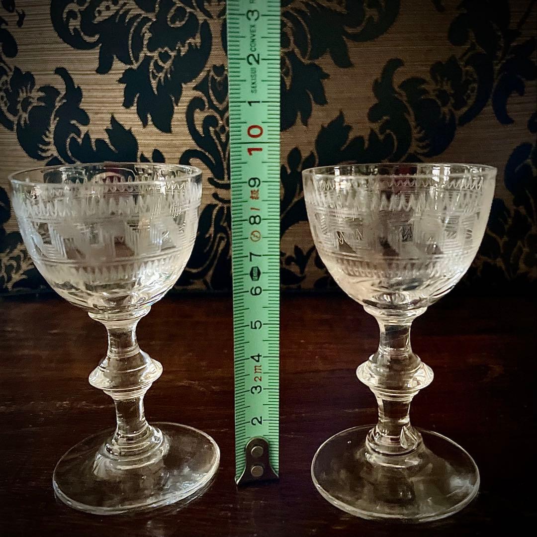 Baccarat グラス 2個　model gravure 3458