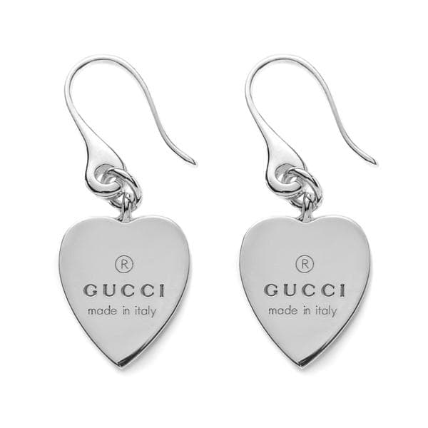 gucci ハート ピアス シルバー