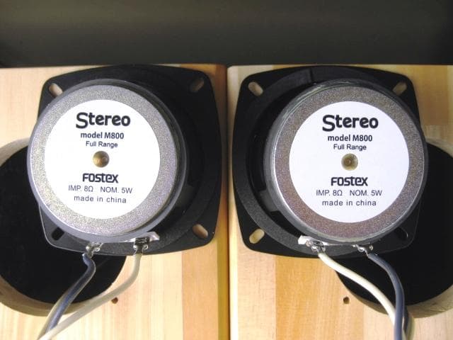 Fostex 　フルレンジスピーカー　自作　ペア