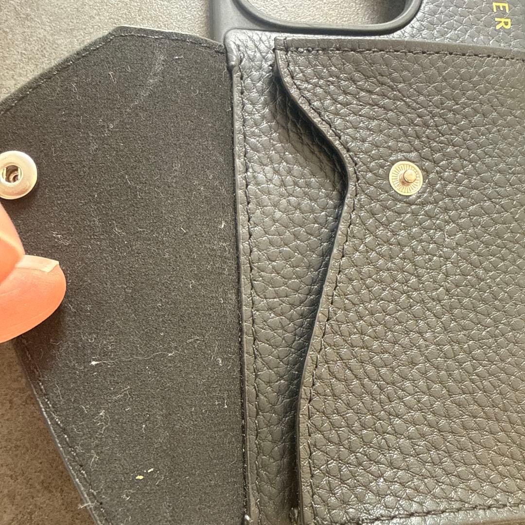 BANDOLIER iPhone16proケース ブラック レザー