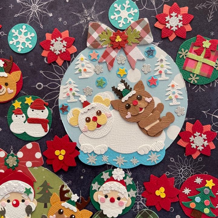 ★クリスマスクラフトEセット★サンタクロース★トナカイ★スノーマン★アルバム