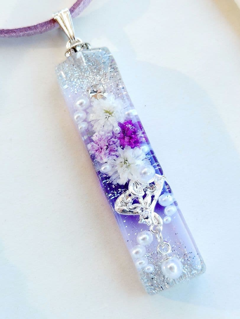【1400】レジン　ネックレス　ペンダント　ハンドメイド